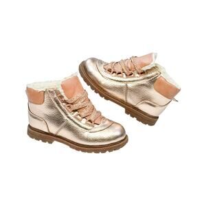 OshKosh B'gosh Toddler Girls' Gold Fleece-Lined Boots Size 9